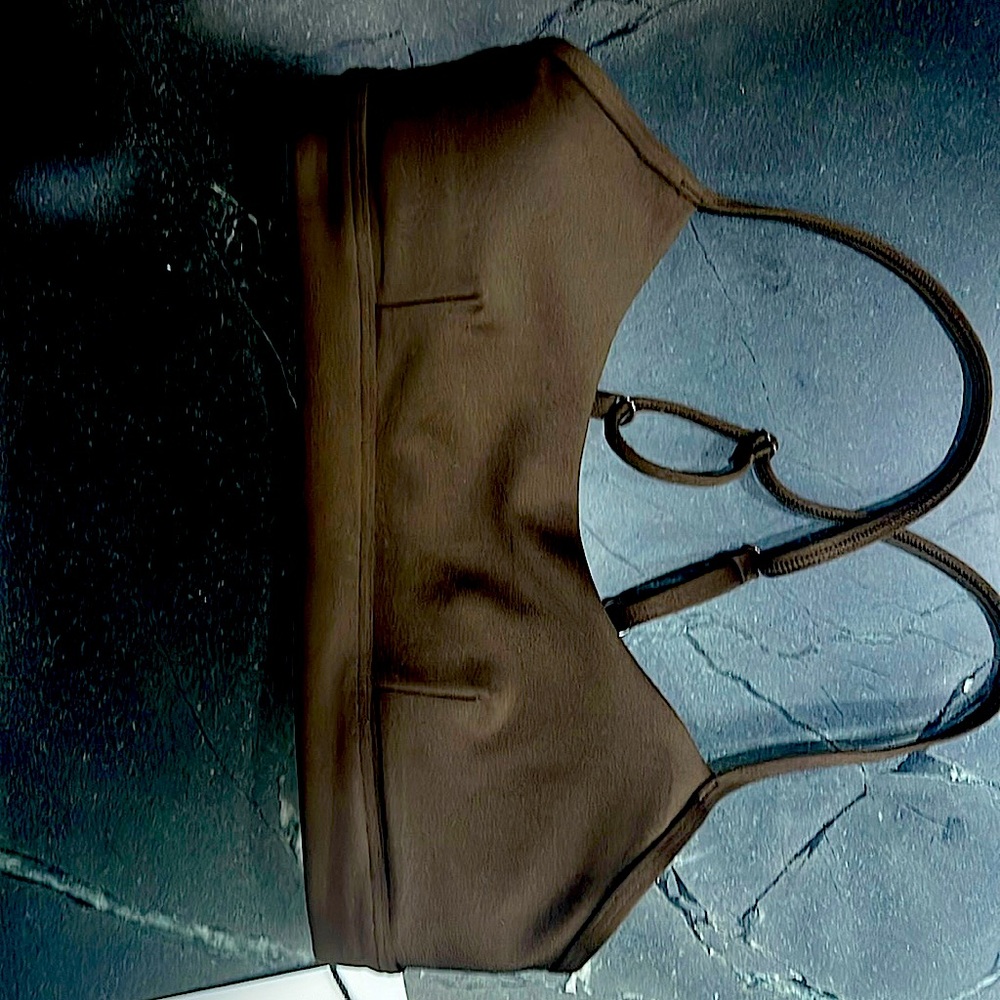 Alo Yoga Airlift Intrigue Sports Bra Espresso Size XS